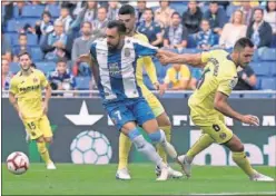  ??  ?? PARTIDO COMPLETO. Borja Iglesias, el domingo ante el Villarreal.