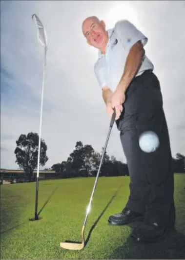  ?? Photo: NICOLE GARMSTON ?? THREE-PEAT: Ross McFarlane has won another Victorian Veterans Golf title.