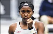  ?? CHRIS SYMES / PHOTOSPORT ?? Cori “Coco” Gauff playing at the ASB Classic tennis in Auckland, New Zealand, on Jan 9. She plays Venus Williams, who she upset last year, in the Australian Open’s first-round Monday.