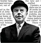  ??  ?? QUIRKY: Rene Magritte in trademark bowler hat