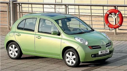  ??  ?? We would be willing to put money on the fact that a decent percentage of those ‘‘Kermits’’ are green, third-generation Nissan Micras. The survey found women between 18 and 44 were most likely to give their cars a name.