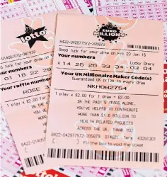  ??  ?? Lotto bosses hope changes will reverse slump in ticket sales