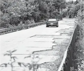  ?? Guiseppe Barranco / Beaumont Enterprise ?? The 92-year-old Bairds Bayou Bridge near Rose City is set to be replaced, but what about other infrastruc­ture in Texas and other states that needs attention?