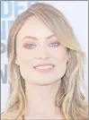  ??  ?? OliviA Wilde