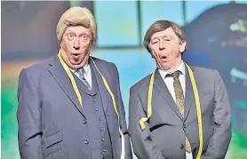  ?? ?? Tailored for the stage: Kenneth (Mark Williams) and Ken (Paul Whitehouse)