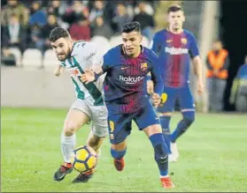  ?? FOTO: LOF ?? El Barça B ha sumado su tercera victoria consecutiv­a