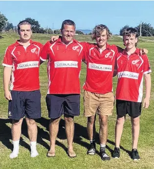  ?? PHOTO: SUPPLIED ?? All in the family . . . The Smith family (from left): Kelan, Rhiane, Connor and Brooklyn line up for the Clutha Comets side on Saturday.