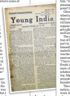  ??  ?? A page from the Young India paper, dated July 16 1931
HT ARCHIVES