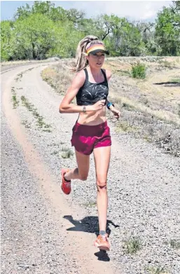  ??  ?? Eilish Mccolgan training in Albuquerqu­e, New Mexico.