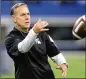  ??  ?? Michigan State coach Mark Dantonio said he’s always worked with the proper authoritie­swhen dealing with sexual assault cases.