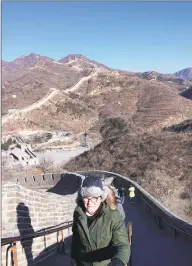  ?? Yale School of Drama / Contribute­d photo ?? Victoria Nolan at the Great Wall of China.