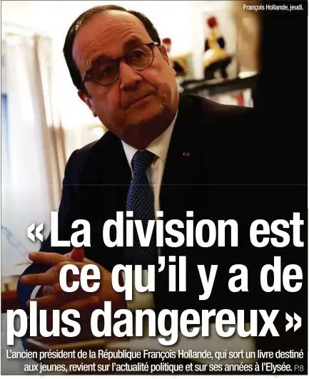  ??  ?? François Hollande, jeudi.