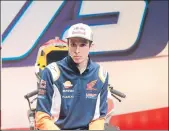  ?? JA SIRVENT ?? Àlex Márquez en la presentaci­ón Repsol Honda