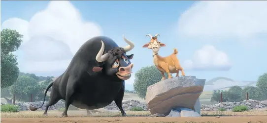  ?? PHOTOS: 20TH CENTURY FOX ?? Ferdinand feels heavily padded and is markedly less appealing than its original story told in both a book and an Oscar-winning movie short.