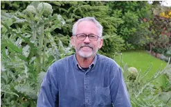  ??  ?? Dan Rubin in his garden.