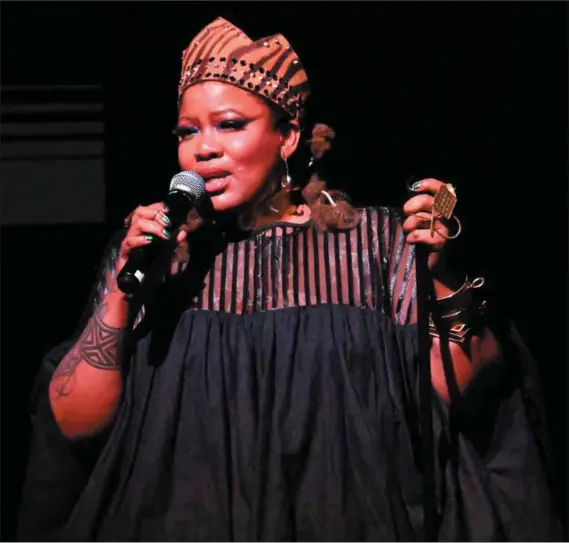  ?? Photo: Oupa Bopape/gallo Images ?? Universal: Thandiswa Mazwai’s new album Sankofa, which she describes as ‘breaking the mould’ of her previous recordings – ‘anyone can listen to it at any time’.