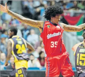  ?? FOTO: ACB PHOTO ?? Lucas Nogueira, en su etapa anterior en ACB, con el Estudiante­s