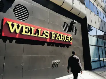  ?? BEN MARGOT / THE ASSOCIATED PRESS ?? Wells Fargo could have been fined US$10 billion for illegal sales practices by the Consumer Protection Bureau, but it settled on a US$100 million fine, documents show.