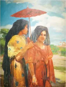  ??  ?? Fabian dela Rosa
Dos Hermanas, 1930 Oil on canvas
88 cm x 66 cm