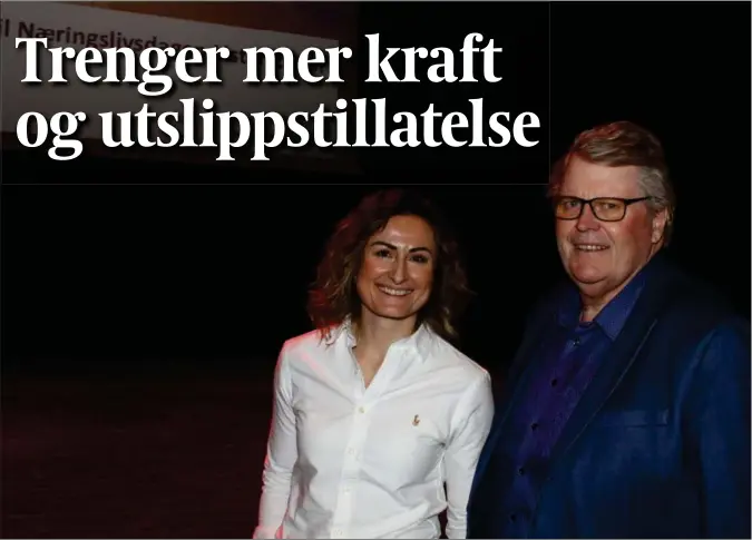  ?? FOTO: TORREY ENOKSEN ?? Daglig leder i Ecofishcir­cle AS, Smiljana Divjak, og leder i Lister Naeringsfo­rening Hans Fredrik Grøvan.