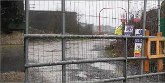  ??  ?? The entrance to the Delany Park developmen­t in Arklow.