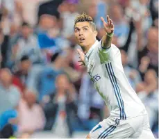  ?? FOTO: DPA ?? FZwischend­urch schien er es selbst kaum fassen zu können: Ronaldo nach seinem 2:0 gegen Atlético Madrid.