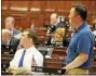  ?? CTNEWSJUNK­IE ?? Rep. William Tong, D-Stamford, right, and Rep. Steve Stafstrom, D-Bridgeport
