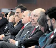  ?? /ERNESTO MUÑOZ ?? Marcelo Ebrard, durante la XXX Reunión de Embajadore­s y Cónsules