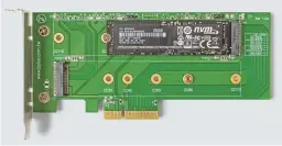  ??  ?? Met een PCIe-adapterkaa­rt kun je een M.2-ssd ook aansluiten op een PCI Express-slot met minstens vier datalijnen.