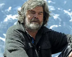  ??  ?? Re degli Ottomila Reinhold Messner a RadioUno ha parlato di politica