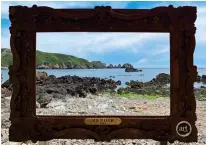  ??  ?? ARTISTIC MERIT: An easel on the Renoir Walk in Guernsey framing the view that he would have painted