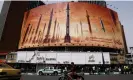  ?? Abedin Taherkenar­eh/EPA ?? A huge billboard in central Tehran shows Iranian missiles, 16 April 2024. Photograph:
