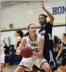  ?? JON LAMBERT — FILE PHOTO — TCNJ ATHLETICS ?? Shannon Devitt had her 49th career double-double in Saturday’s win.