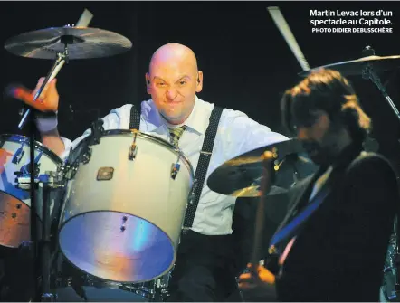  ?? PHOTO DIDIER DEBUSSCHÈR­E ?? Martin Levac lors d’un spectacle au Capitole.