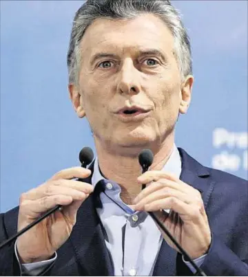  ??  ?? MACRI. El presidente convocó a los partidos políticos, empresario­s y sindicatos a un gran acuerdo nacional.