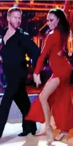  ??  ?? In step: Husband Neil dances with Katya on last night’s results show