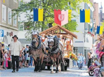  ?? ARCHIVFOTO: STEFFEN LANG ?? Den Leutkirche­r Kinderfest-Umzug wird es in diesem Jahr nicht geben.