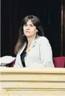  ?? Alejandro Garcia / EFE ?? Laura Borràs al Parlament