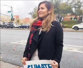  ??  ?? ROZA CALDERON stepped back from running a geographic mapping firm to focus on running against McClintock: “This is our ... only chance to defeat” him.