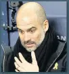  ??  ?? YELLOW PERIL Guardiola backed imprisoned Catalans