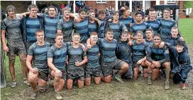  ??  ?? Nelson College weathered tough opposition and muddy conditions to prevail as winners of the 93rd Quadrangul­ar Rugby Tournament last year. A firm start date for this year is still to be determined.