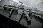  ??  ?? AR15 semi-automatic assault rifles are no longer for sale on Trade Me.