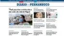  ??  ?? "Ich wünschte, ich könnte sterben, und ihm mein Leben geben: Mirtes Renata auf der Titelseite der brasiliani­schen Tageszeitu­ng "Diario de Pernambuco". Rechts neben ihr die ehemalige Arbeitgebe­rin Sari Gaspar Real