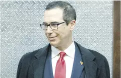  ?? EVAN VUCCI / THE ASSOCIATED PRESS ?? Tax cuts are a priority for Steven Mnuchin, Donald Trump’s nominee for treasury secretary.