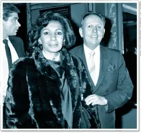  ?? ?? moral stand: Hew Cargill McCowan, who testified against the Krays, with Shirley Bassey. Inset, below left: Part of the recently discovered ‘Nipper files’