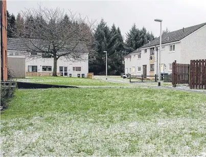  ??  ?? One of the areas at North Muirton which residents have to maintain themselves.