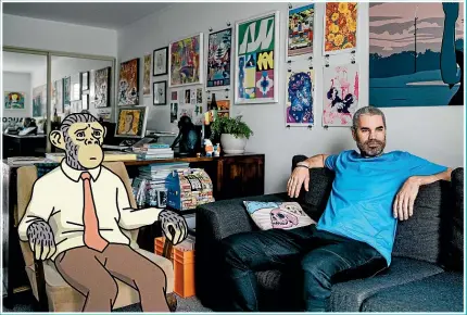  ??  ?? Ross Murray created his alter-egoRufus Marigold to provide an insight into living with anxiety. The publicatio­n of the graphic novel, he says, has lifted a weight from his shoulders.