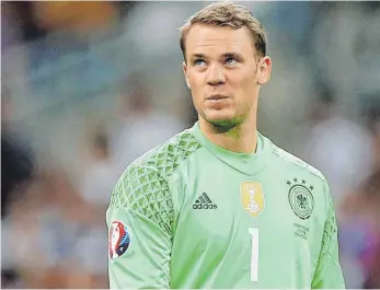  ?? FOTO: DPA ?? Ein Bild aus besseren Zeiten – Torwart Manuel Neuer im Dienst der Nationalma­nnschaft.