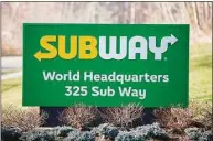  ?? Subway / Contribute­d photo ?? Subway, which is headquarte­red in Milford, has announced plans to hire more than 50,000 employees in the U.S.