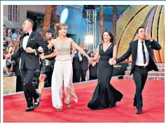  ??  ?? Bussell with Strictly judges Craig Revel Horwood, Shirley Ballas and Bruno Tonioli